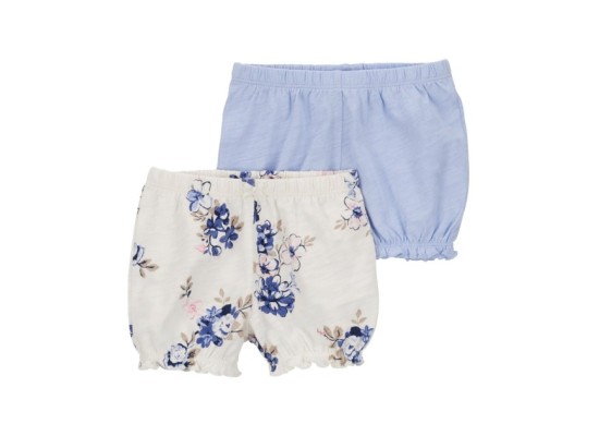 2er-Pack Shorts Rüschen Blumen