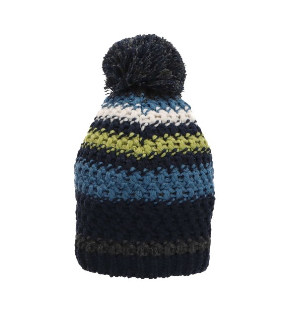 Winter-Strickmütze Bommel Ringel