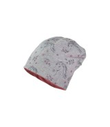 Wende-Beanie Pferd Blumen