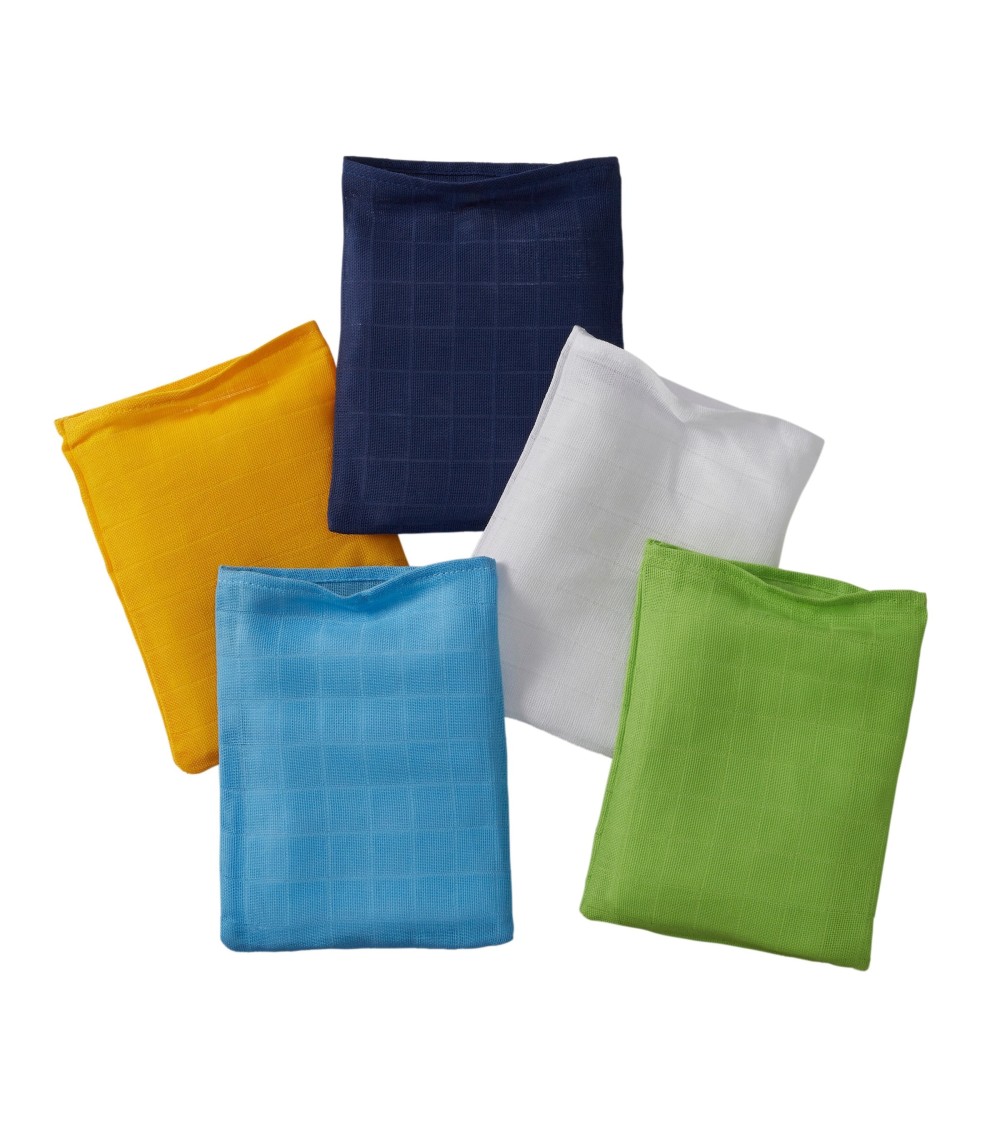 5er-Pack Mullwaschlappen 15x20 cm