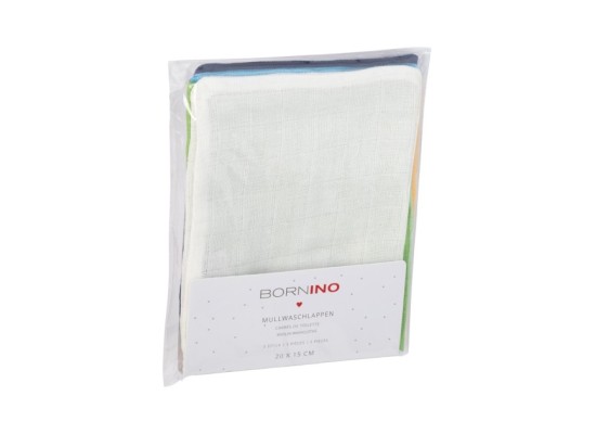 5er-Pack Mullwaschlappen 15x20 cm