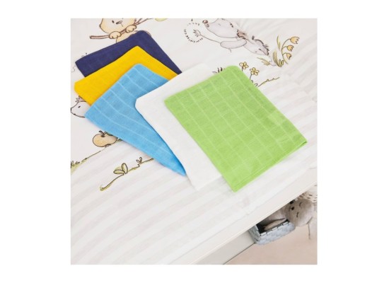 5er-Pack Mullwaschlappen 15x20 cm