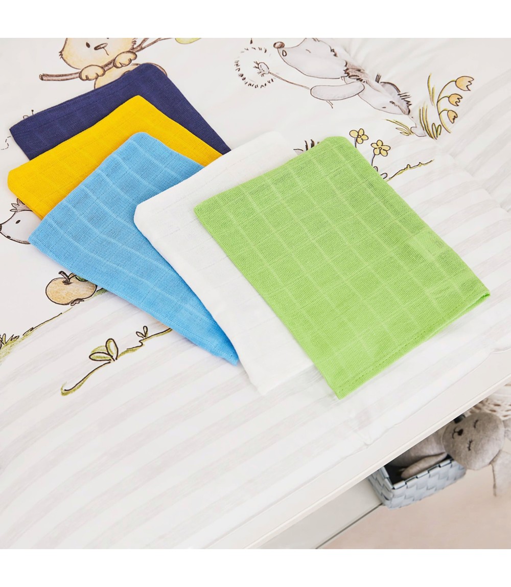 5er-Pack Mullwaschlappen 15x20 cm