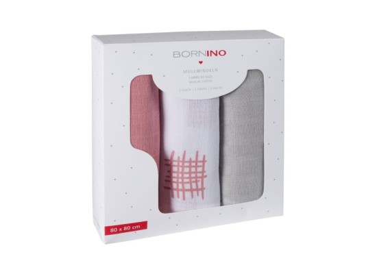 3er Pack Mullwindeln 80x80 cm