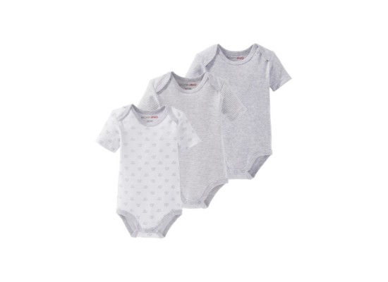 3er-Pack Bodys kurzarm