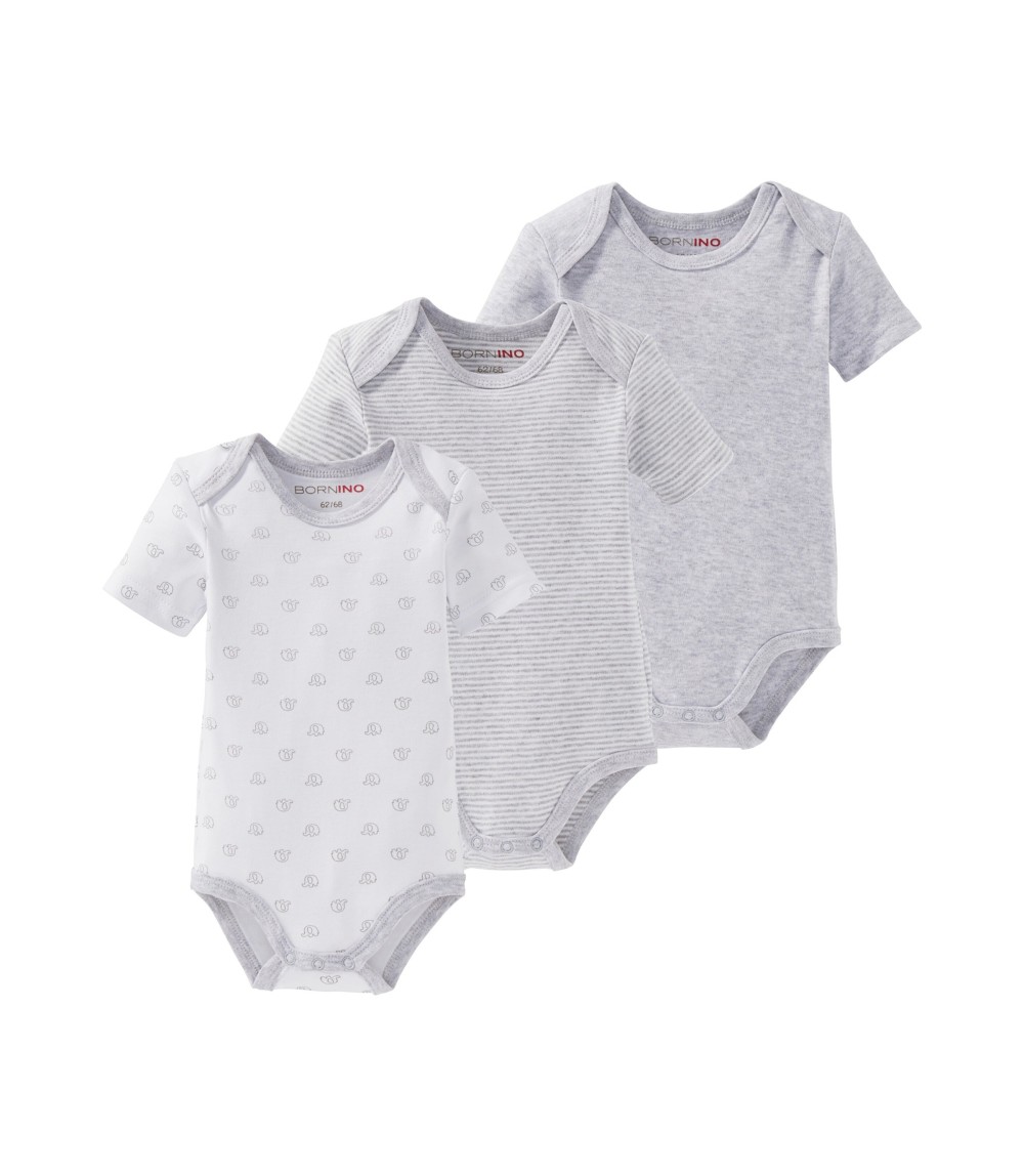 3er-Pack Bodys kurzarm