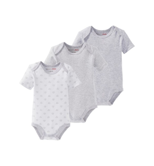 3er-Pack Bodys kurzarm
