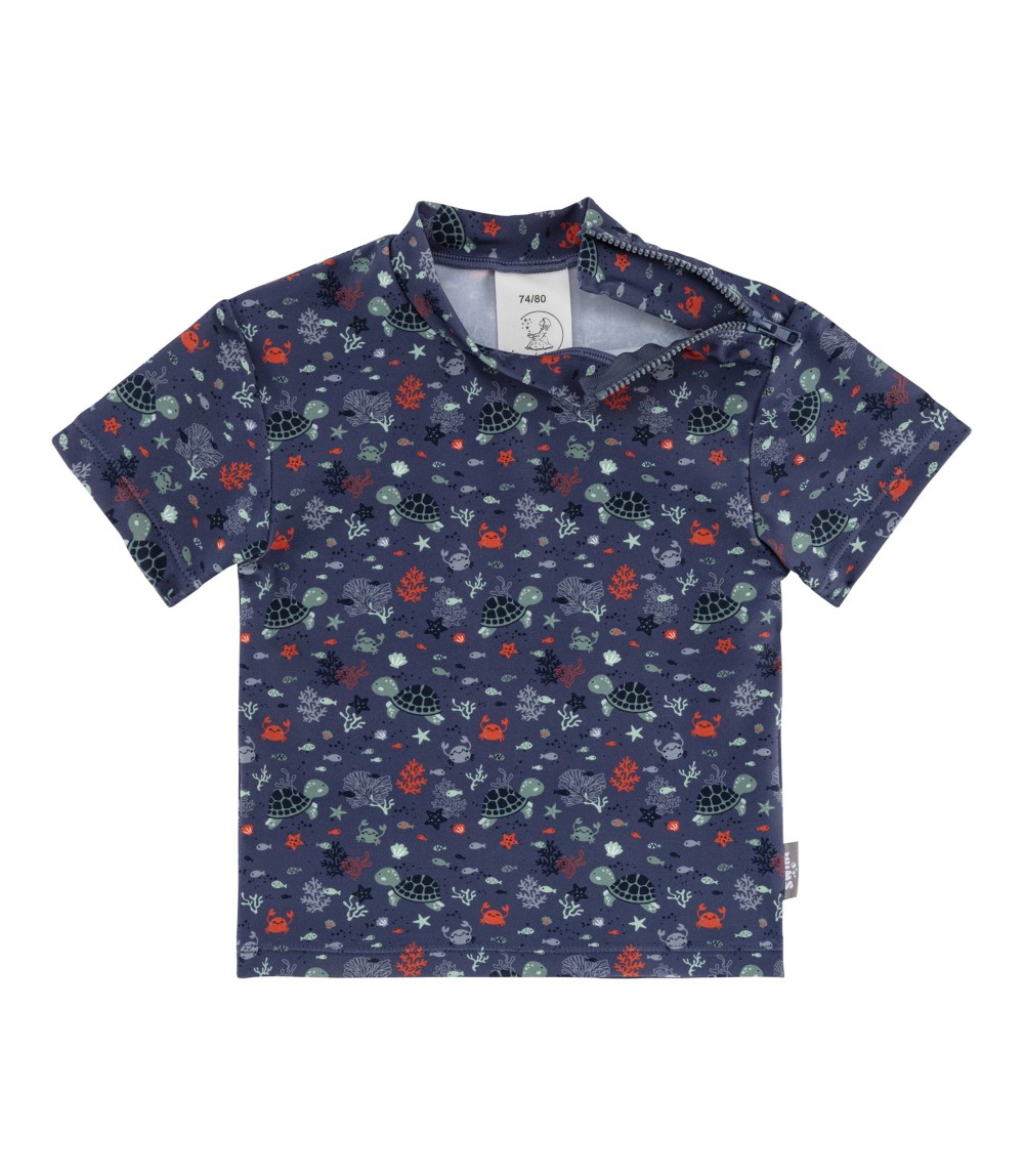 Bade-T-Shirt mit UV-Schutz Ozean