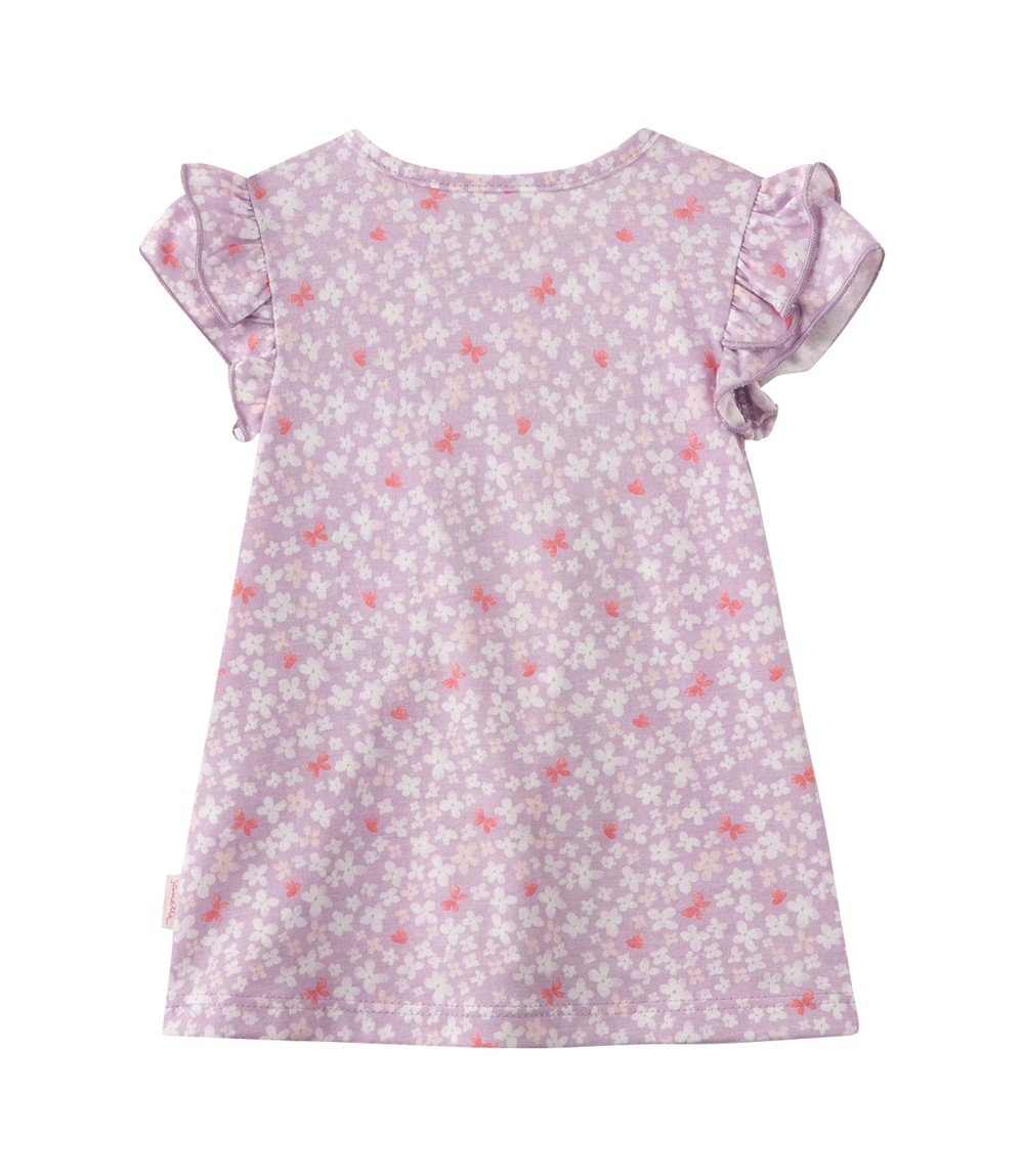 Kleid kurzarm Blumen Rüschen