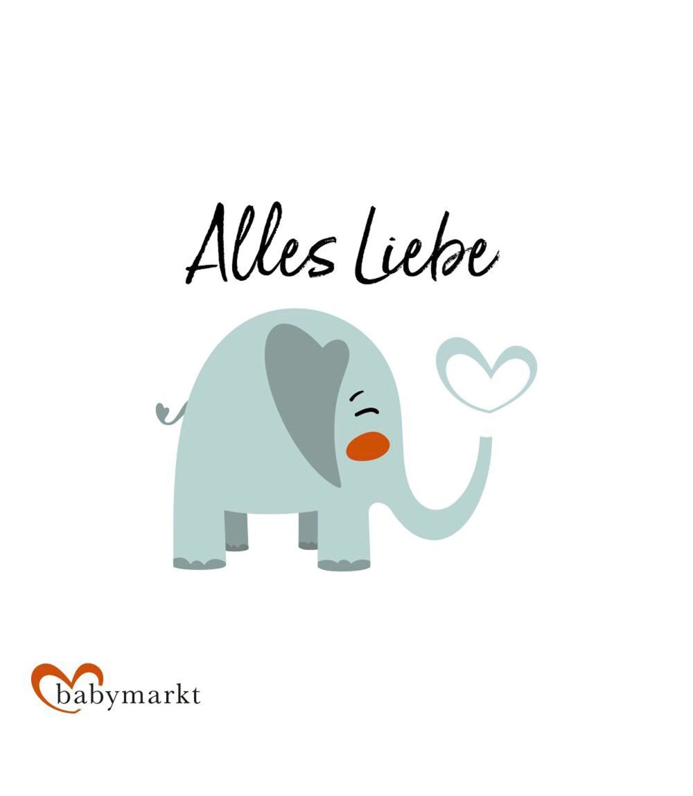 Geschenkgutschein Alles Liebe Elefant
