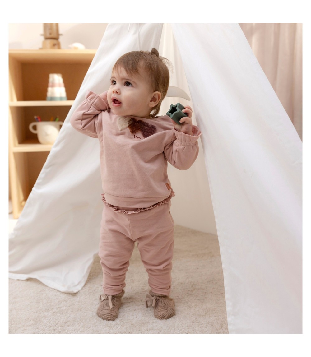 Jogginghose Lochstickerei