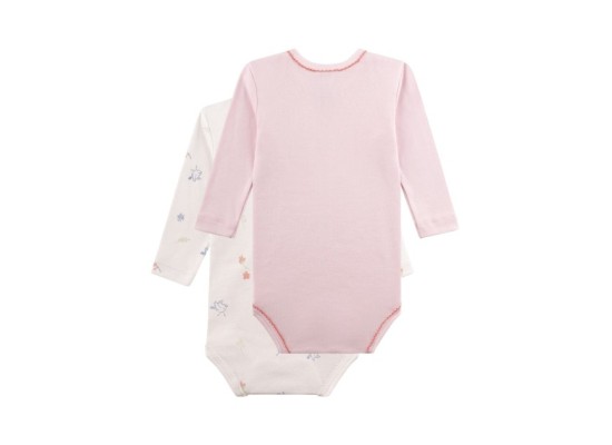 2er-Pack Bodys langarm Vögel