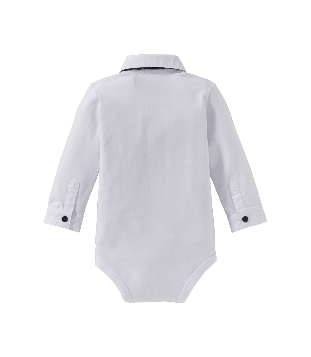 Body langarm Hemd mit Fliege