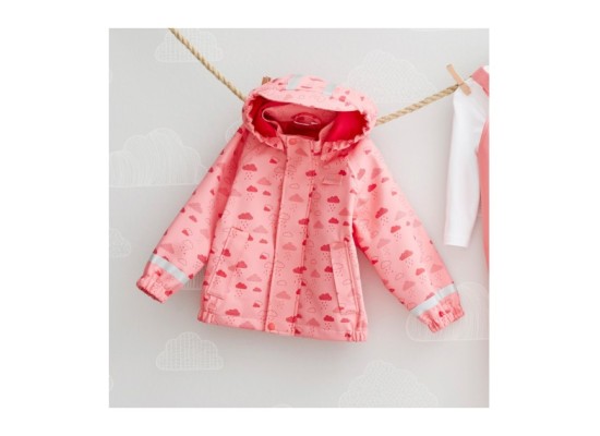 Regenjacke mit Kapuze Wolken