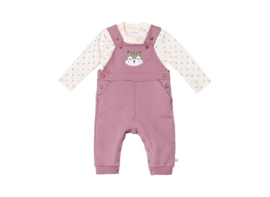 2-tlg Set Latzhose mit Shirt Eichhörnchen