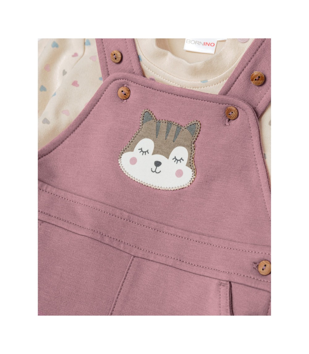 2-tlg Set Latzhose mit Shirt Eichhörnchen