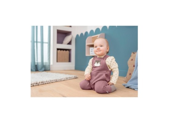 2-tlg Set Latzhose mit Shirt Eichhörnchen