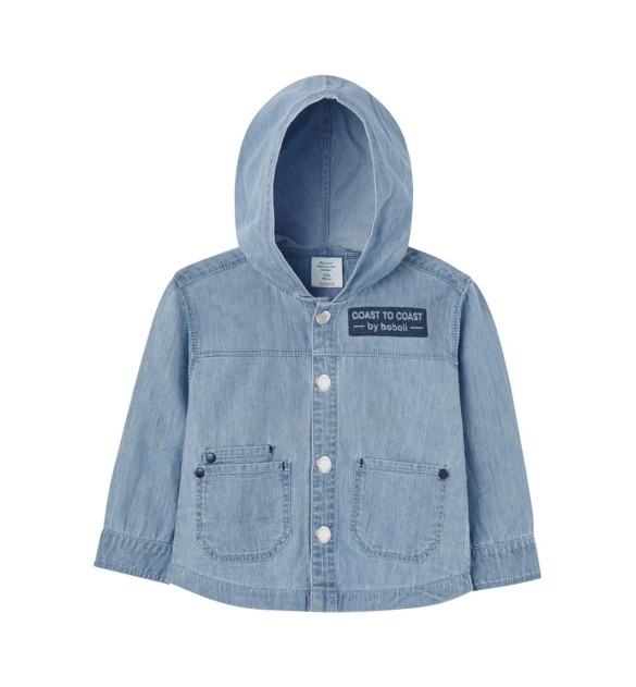 Jeans-Hemd mit Kapuze