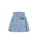 Jeans-Hemd mit Kapuze