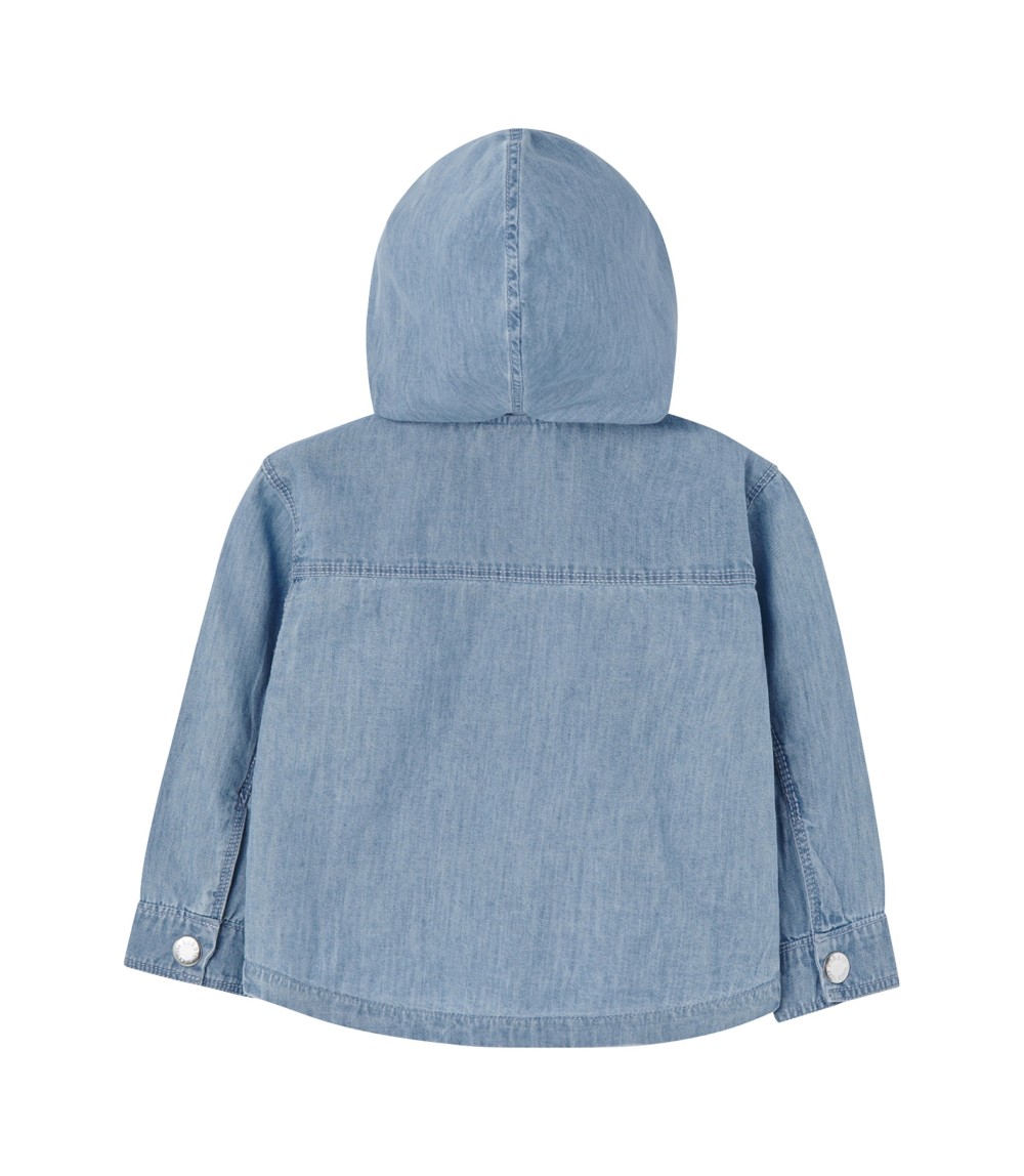 Jeans-Hemd mit Kapuze