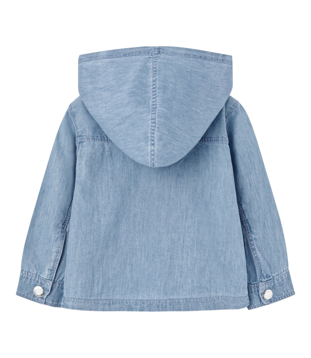 Jeans-Hemd mit Kapuze