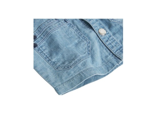 Jeans-Hemd mit Kapuze