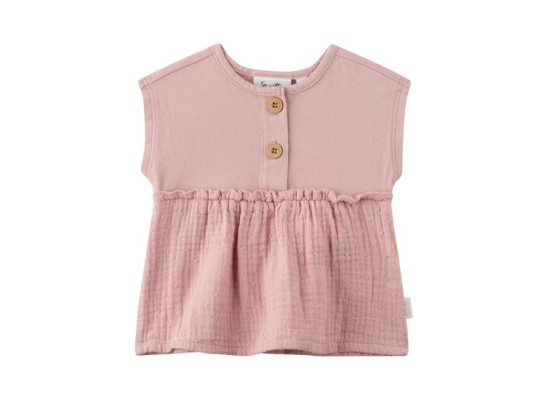 Musselin-T-Shirt ohne Arm