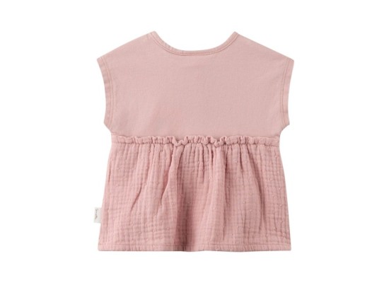 Musselin-T-Shirt ohne Arm