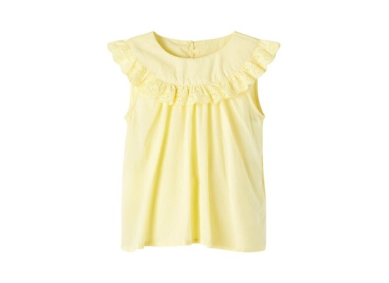 T-Shirt mit Rüschenkragen