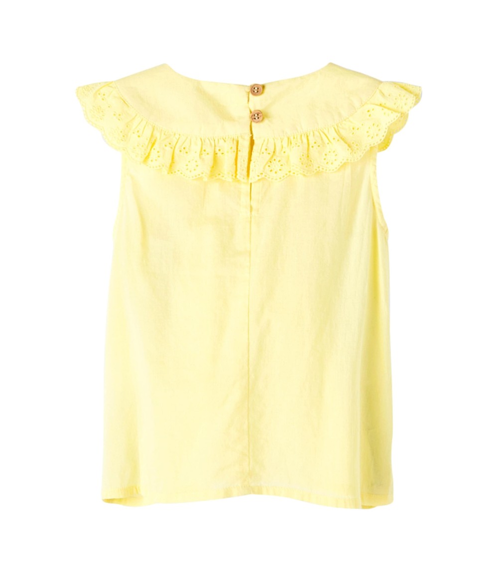 T-Shirt mit Rüschenkragen