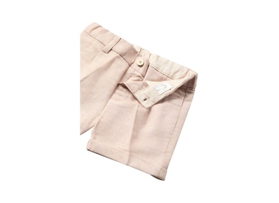 Shorts mit Leinenanteil