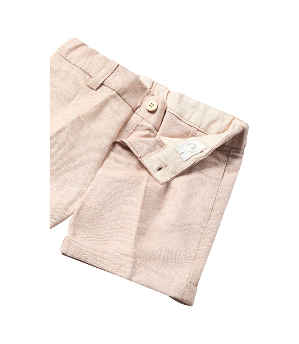 Shorts mit Leinenanteil