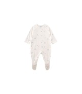 Nicki-Schlafoverall mit Fuß Vögel