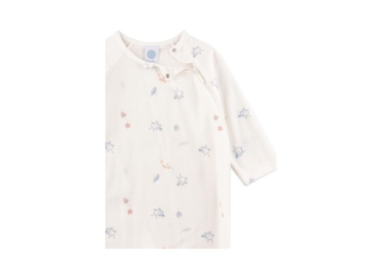 Nicki-Schlafoverall mit Fuß Vögel