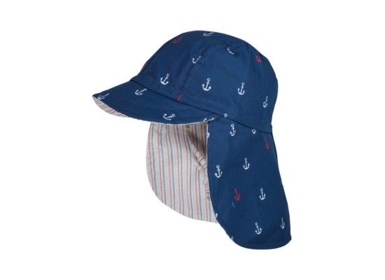 Schirmmütze mit Nackenschutz Anker