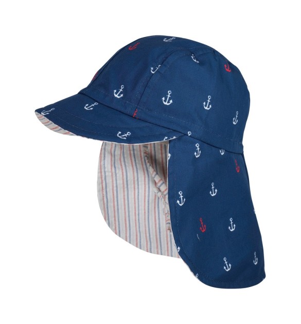 Schirmmütze mit Nackenschutz Anker
