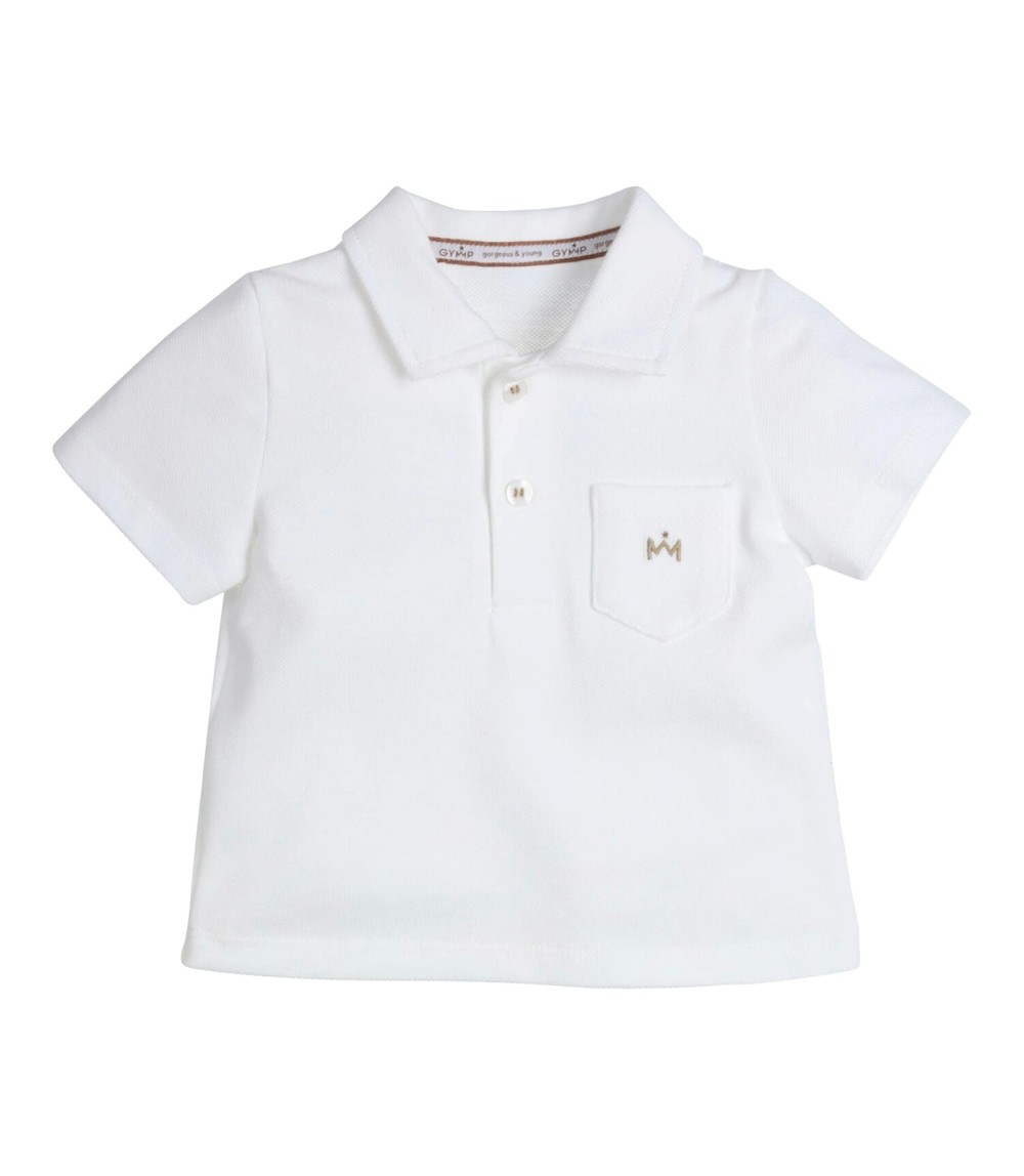 Polo-T-Shirt mit Tasche Piqué