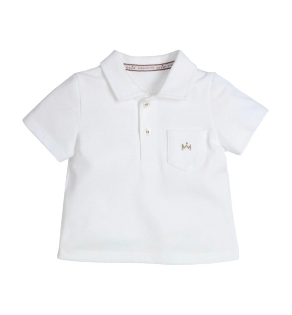 Polo-T-Shirt mit Tasche Piqué