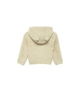 Strickjacke mit Plüschfutter und Kapuze mit Ohren