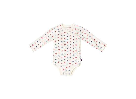 3er-Pack Wickelbodys langarm Elefant Ringel