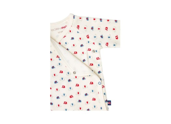 3er-Pack Wickelbodys langarm Elefant Ringel