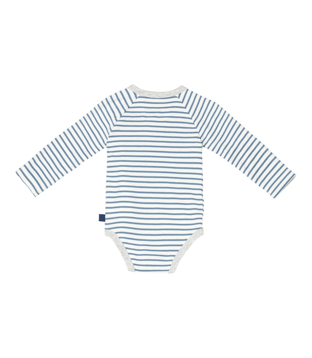 3er-Pack Wickelbodys langarm Elefant Ringel