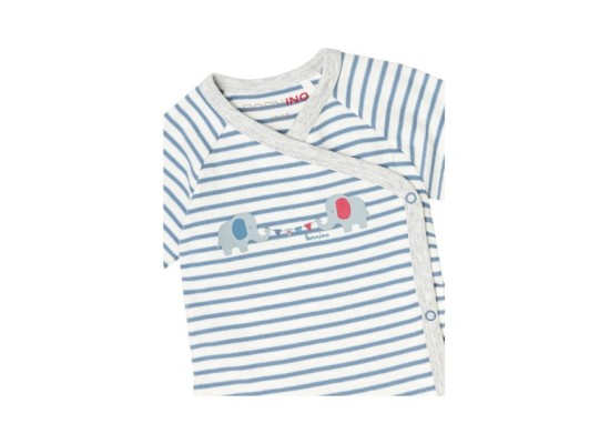 3er-Pack Wickelbodys langarm Elefant Ringel