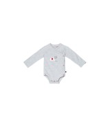 3er-Pack Wickelbodys langarm Elefant Ringel