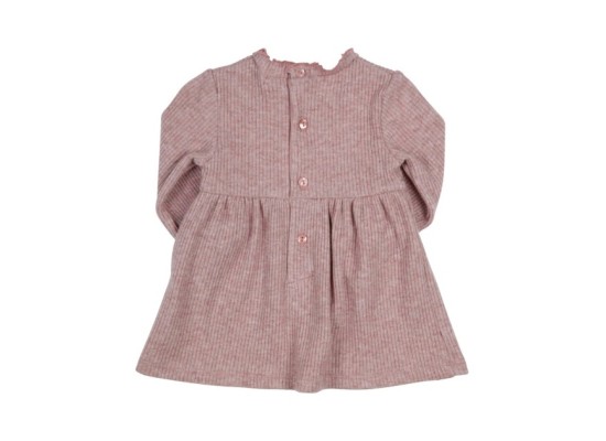 Strickkleid langarm mit Lurex Rippqualität