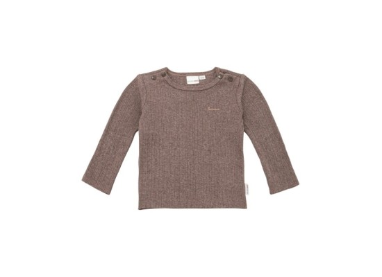 Shirt langarm Rippqualität