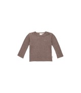 Shirt langarm Rippqualität