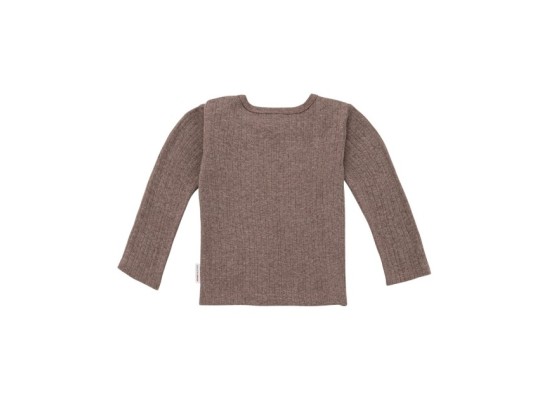 Shirt langarm Rippqualität