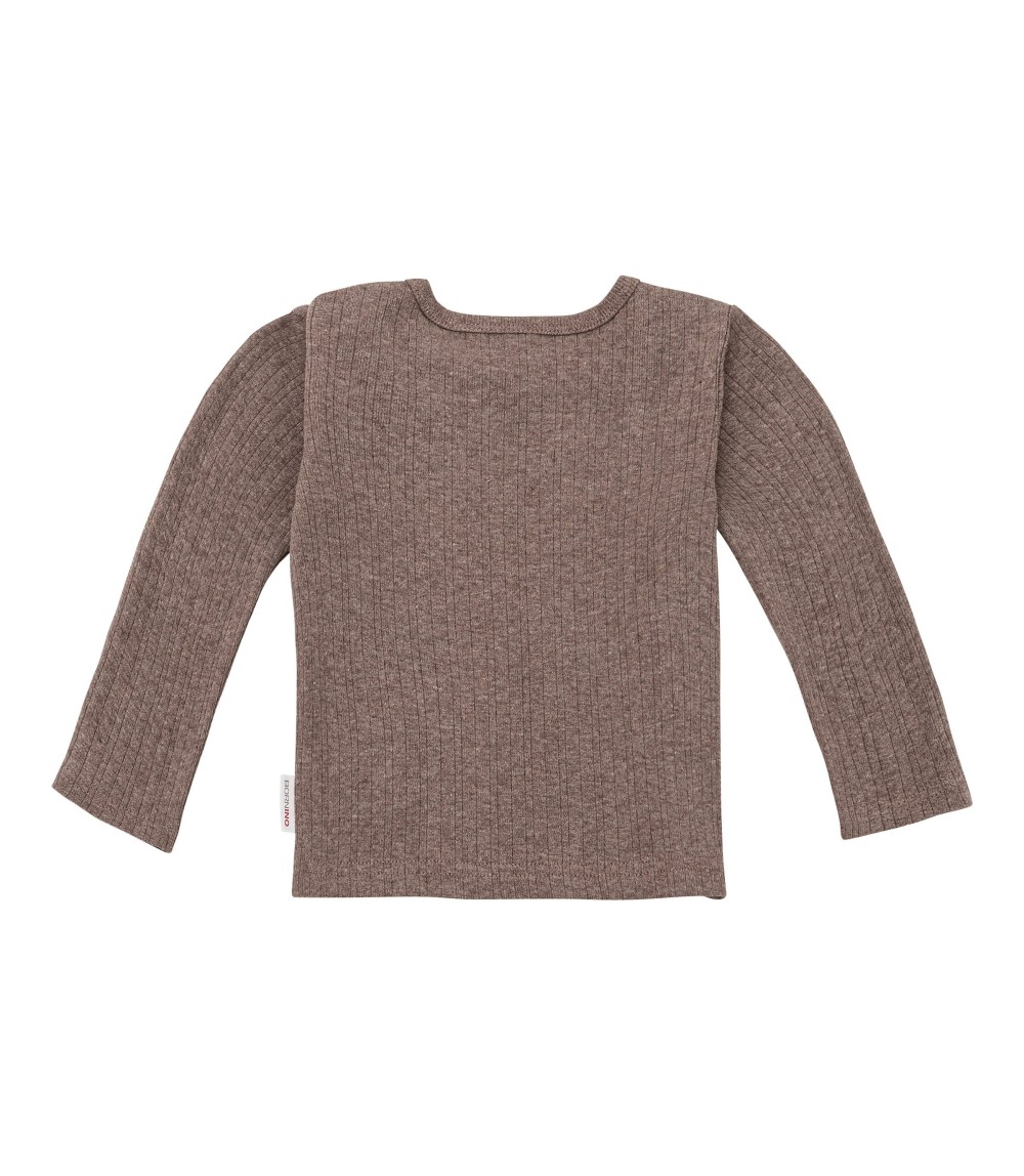 Shirt langarm Rippqualität