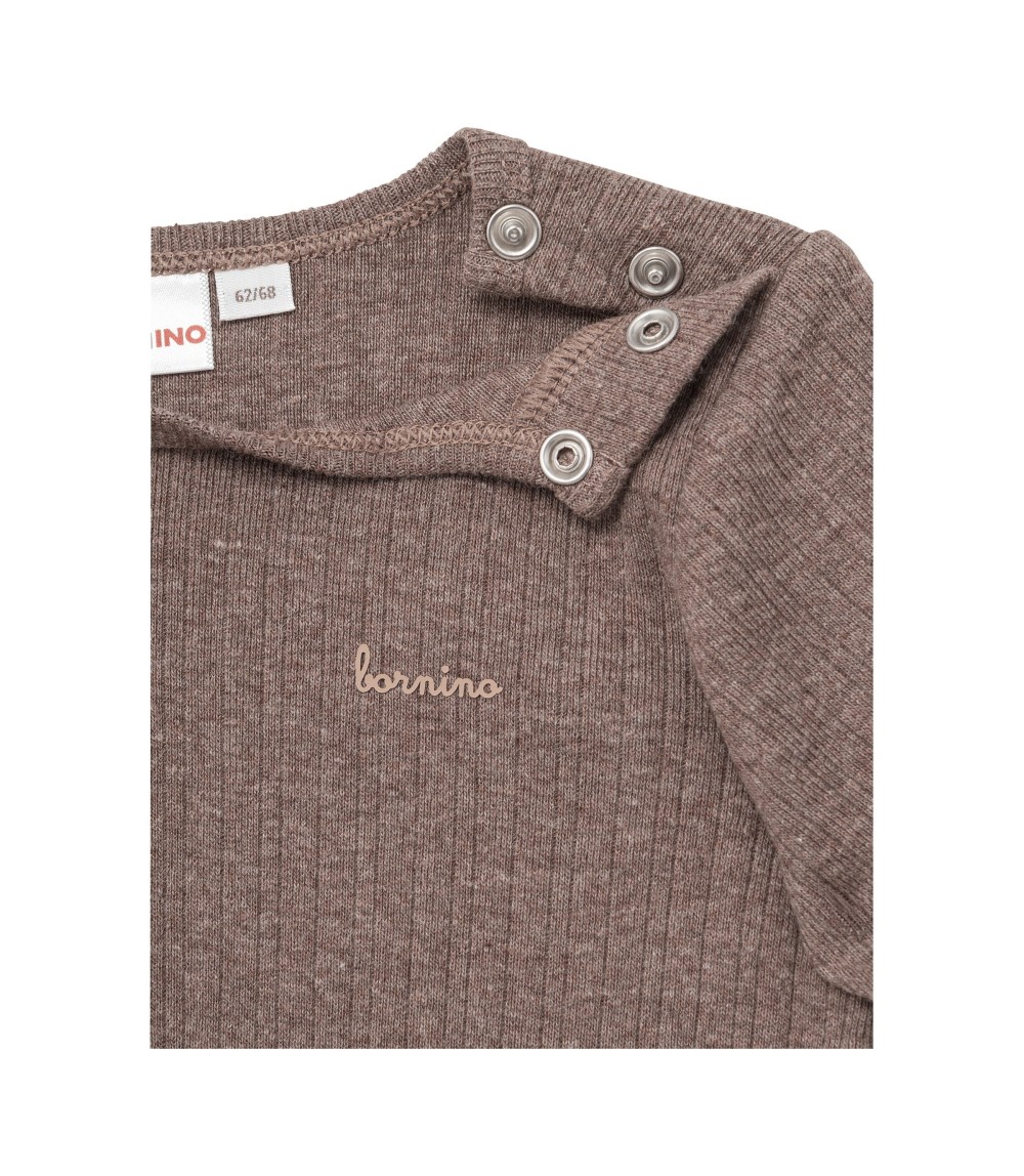 Shirt langarm Rippqualität